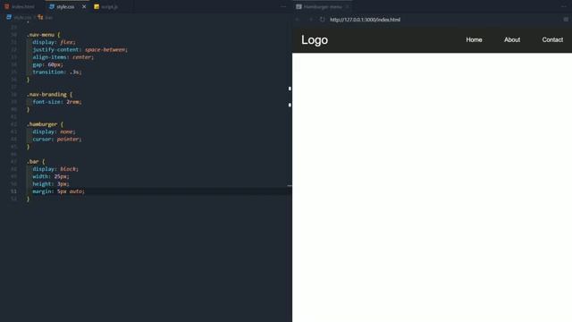 How to create a responsive hamburger menu смотреть онлайн