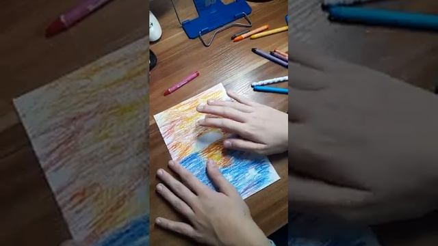 рисуем закат мелками;) смотреть онлайн
