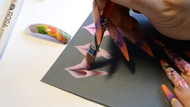 Рисуем каллы прямая кисть смотреть онлайн