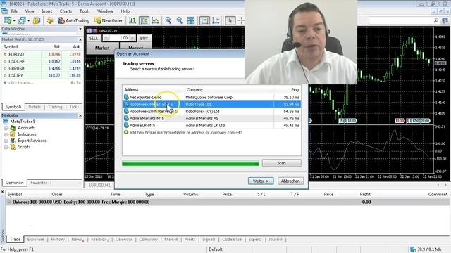 MQL5 Tutorial - 3 Connect Metatrader5 with the broker смотреть онлайн