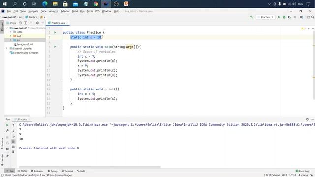 7.4.1 Видимость переменной. Локальная переменная. Продолжение смотреть онлайн