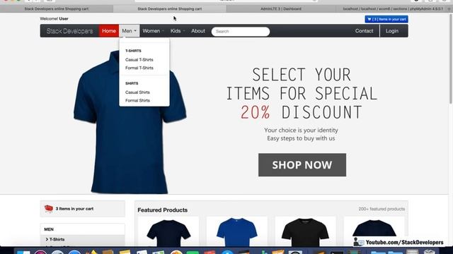 #54 Make E-com Website in Laravel 7 | Make Header Menu Dynamic | Sections/Categories/Sub-Categories смотреть онлайн