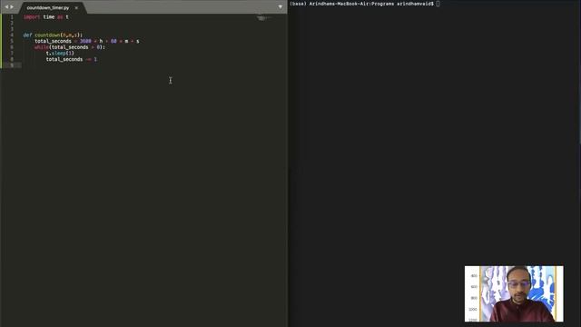 Simple Countdown Timer in Python смотреть онлайн
