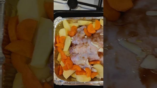 курица с картошкой в духовке смотреть онлайн