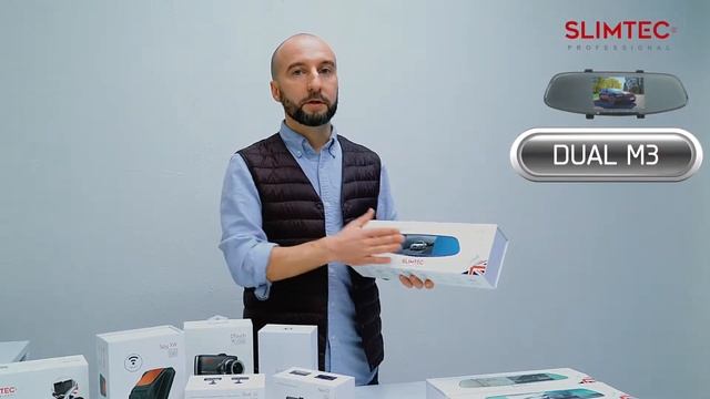 SLIMTEC DUAL M3 | Обзор Автомобильного зеркала-видеорегистратора с двумя камерами смотреть онлайн