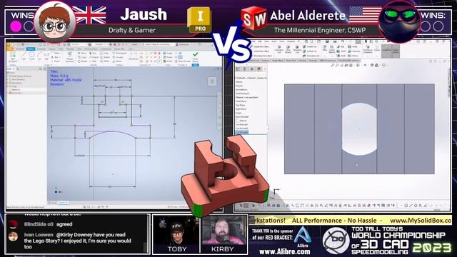 Sept 9th - WORLD CHAMPIONSHIP of 3D CAD SPEEDMODELING - Autodesk Inventor, SolidWorks смотреть онлайн