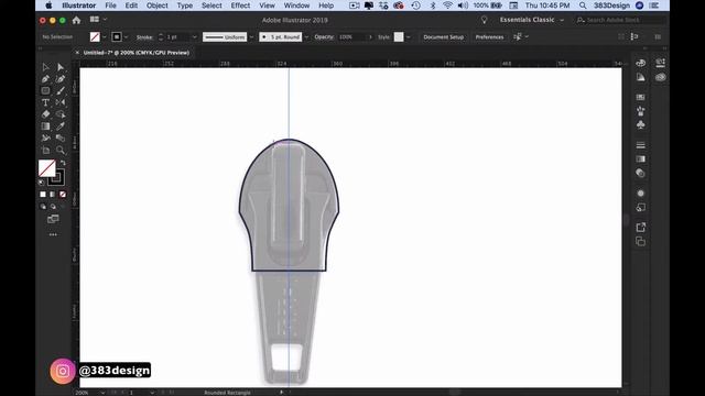 How to draw a zipper on a fashion design sketch in Illustrator смотреть онлайн