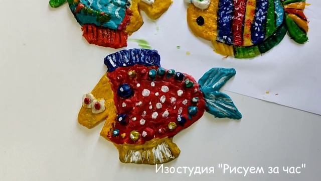 Рыбки из соленого теста. смотреть онлайн