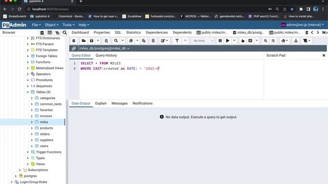 Postgres datetime field search by date. смотреть онлайн