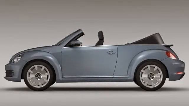 3D Model VW Beetle Cabriolet Denim Concept 2015 3D Model at 3DExport.com смотреть онлайн