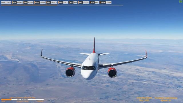 Microsoft Flight Simulator 2020 | Махачкала (Россия) - Дубай (ОАЭ) | AIRBUS A320 REDWINGS | A32NX