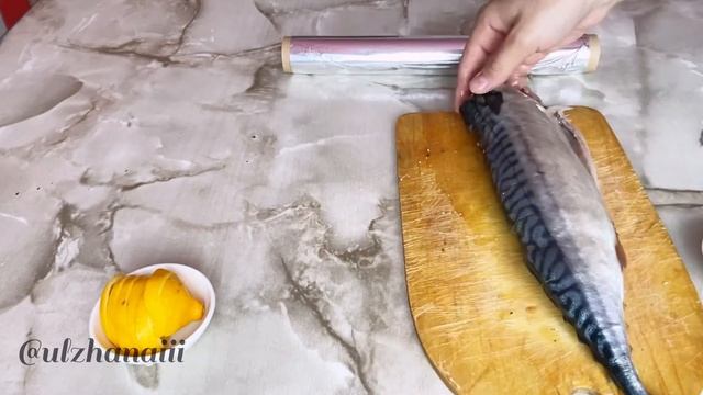 СКУМБРИЯ БАЛЫҒЫН ДУХОВКАДА/ПЕШТЕ ПІСІРУ. Казакша рецепт. Балык пісіру. Онай рецепт. Дәмді балық смотреть онлайн