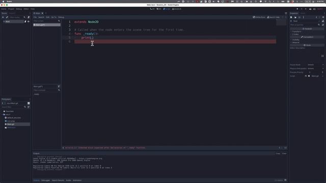 Godot Tutorial 04: Working with GDScript смотреть онлайн