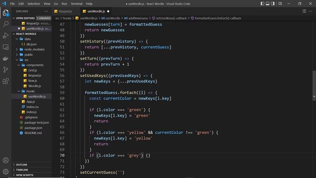 Make a Wordle Clone with React #14 - Coloring Used Keys смотреть онлайн