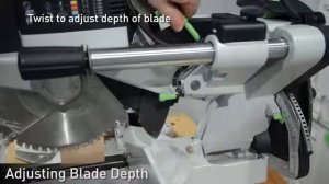 Как работает торцовочная пила Festool  KS 120 Kapex