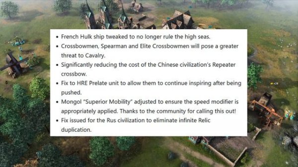 AoE4 Road Map of future updates announced