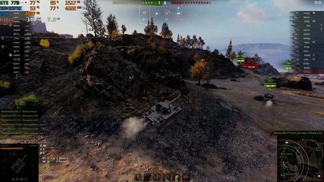 World of Tanks | GTX 770 + i5-3570K | 8GB | Ultra-low settings смотреть онлайн