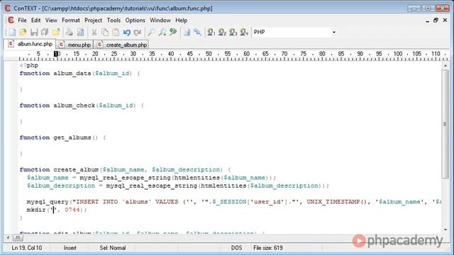 PHP Image Upload Website 248 Creating Albums Part 2 смотреть онлайн