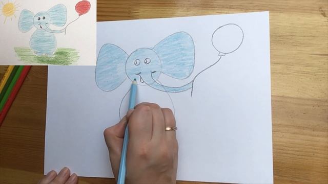 Как нарисовать слоненка легко вместе с Солнечным Утром смотреть онлайн