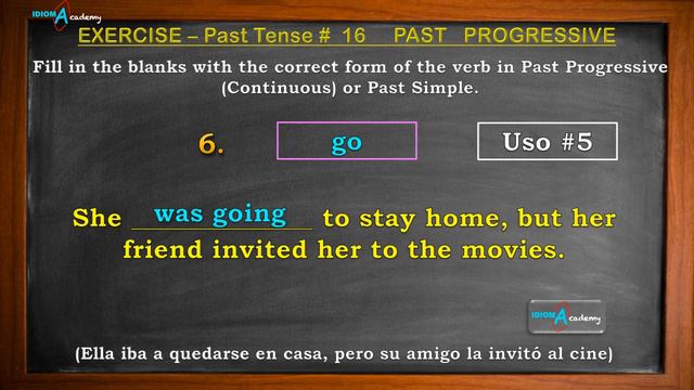PAST PROGRESSIVE OR CONTINUOUS EXERCISES / Pasado Progresivo o Continuo EJERCICIOS # 16 смотреть онлайн