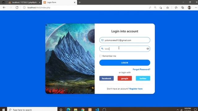Login Form Using Php Script смотреть онлайн