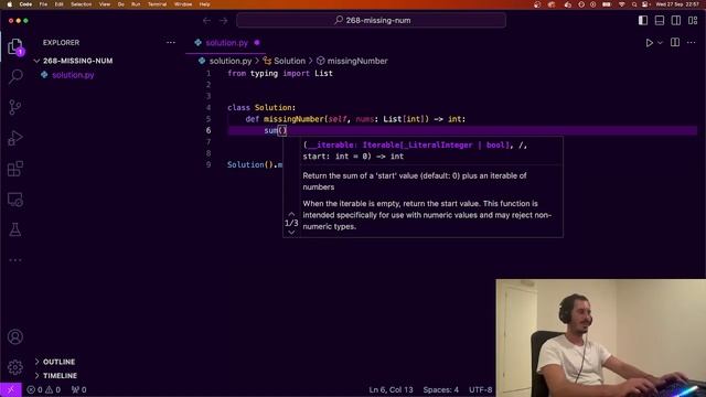 ?Solving All LeetCode Problems with PYTHON ? - 268 Missing Number смотреть онлайн