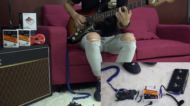 ammoon PockRock Portable Guitar Effect Pedal-Dark Green смотреть онлайн