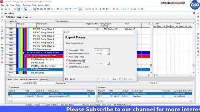 How To Export Only Some Portion Of A PRIMAVERA P6 Schedule смотреть онлайн