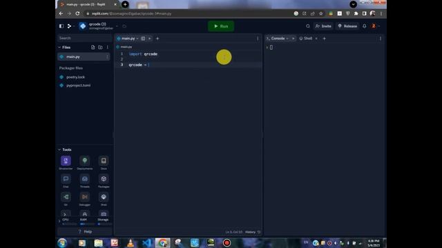 Makeing qrcode using python an replit #coding #python #replit смотреть онлайн