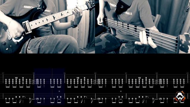Linkin Park - Papercut | GUITAR & BASS ONLY + TABS on screen | HOW TO PLAY смотреть онлайн