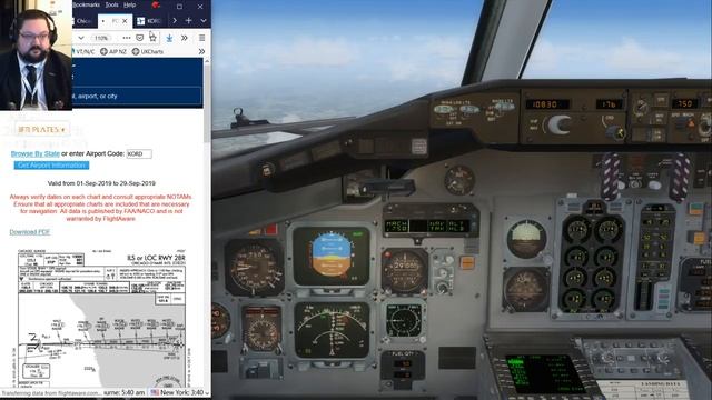 Last American MD-83 on Vatsim. Marconi FMS & PMS смотреть онлайн