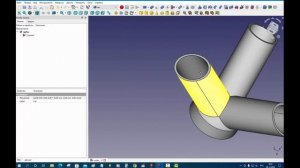 FreeCad Врезка труб