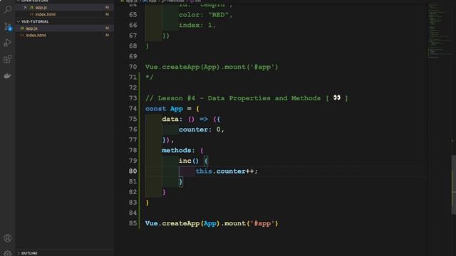 Vue.js 3 Tutorial for Beginners #4 - Data Properties & Methods смотреть онлайн