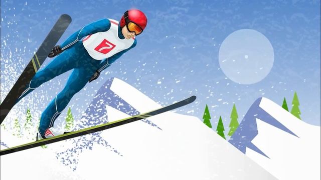 Рекламный анимированный ролик для ДЮСШ-6 по лыжному двоеборью смотреть онлайн