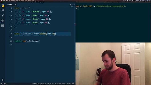 The Filter Function - Functional Programming in JavaScript (Ep. 2) смотреть онлайн