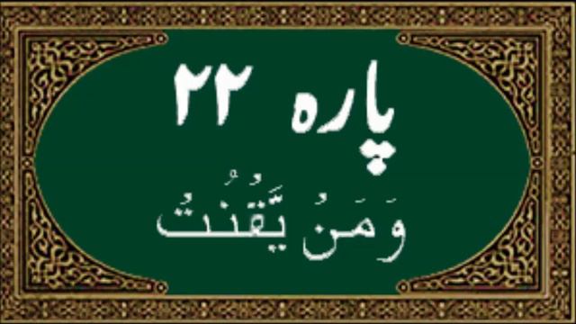 Quran Juz 22 (Wa Manyaqnut وَمَنْ يَقْنُتْ) Al-Quran Al-Karim Recitation in Arabic смотреть онлайн