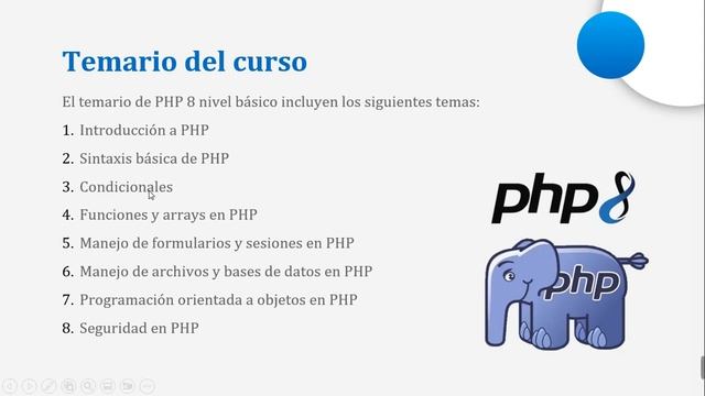 1. Módulo I: Introducción a PHP 8 смотреть онлайн