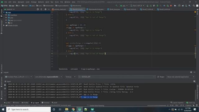 Range Operator | Java to Kotlin | Basics смотреть онлайн