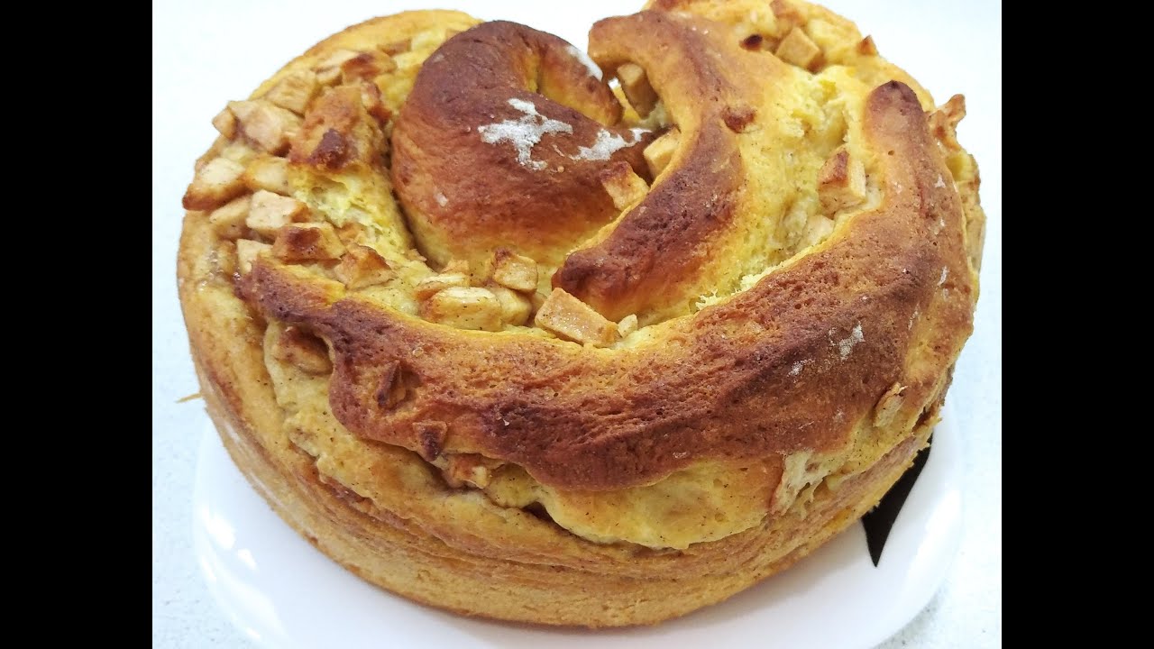 Тыквенный пирог с медом и яблоками #рецепт #пирог #тыква