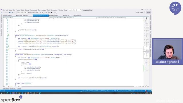 Write Integration Tests for Minecraft with SpecFlow and Mineflayer - Black Box Testing on new level смотреть онлайн