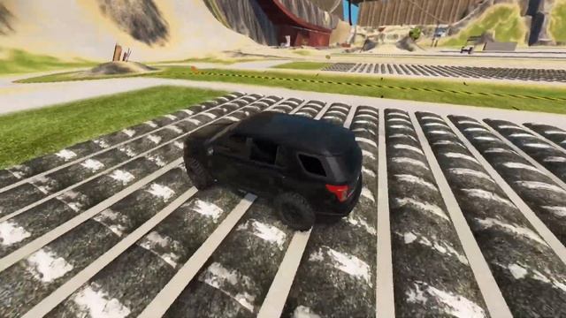 Beamng drive - Dangerous Bumpy Road Challenge | BeamNG drive speed pump challenge смотреть онлайн