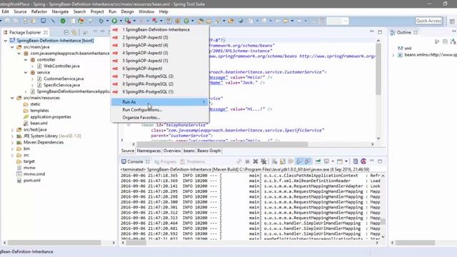 [Demo] Spring Bean Definition Inheritance | Spring Boot смотреть онлайн
