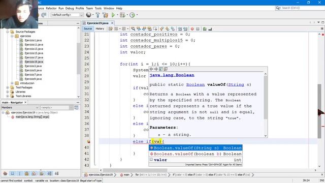 48 . Curso de Java II Bucles II Ejercicio - Contar números , pares , negativos y múltiplos de 15 смотреть онлайн