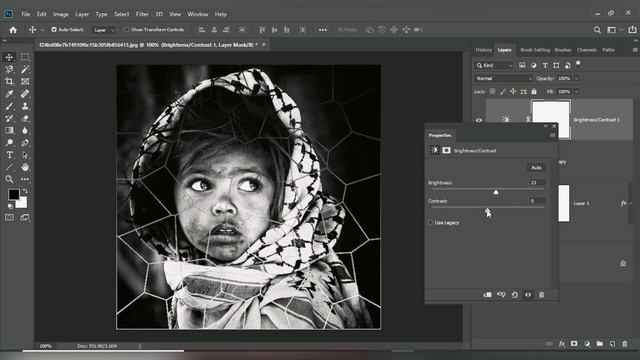 STAINED GLASS EFFECT - PHOTOSHOP TIMELAPSE