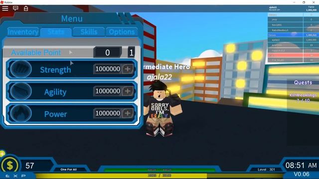 Roblox Exploit: [Free. Updated Check Des.] Blox No Hero Academia Stat Script  Added Quirk Script