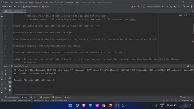 Kotlin Tutorial for Beginners - More String Function (With Example) смотреть онлайн