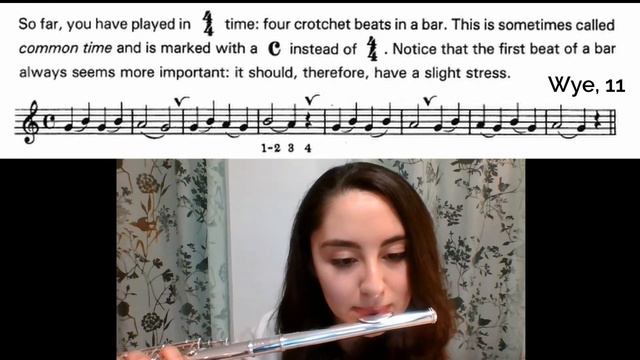 How to Play the Flute #10 - Introducing Ties and Eighth Notes (Quavers) смотреть онлайн