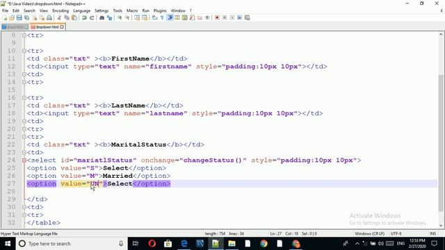 How to show and hide the textbox based on dropdown selection using html,css,javascript смотреть онлайн