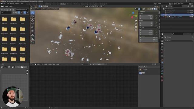 Blender 2.93 Geometry Nodes - Garbage Generator смотреть онлайн