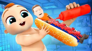 РЕБЕНОК СДЕЛАЛ ИЗ ПАПЫ ХОТ ДОГ